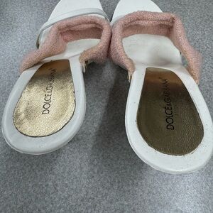 Dolce & Gabbana White and Pink Sandals